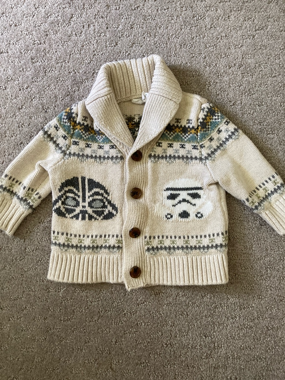 Baby GAP x Star Wars cotton fairisle sweater, 3-6M